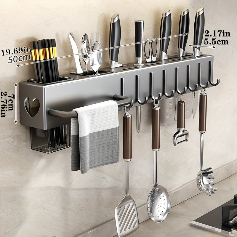 Küchenmesserhalter ohne Bohren – Wandhaken & Besteckorganizer