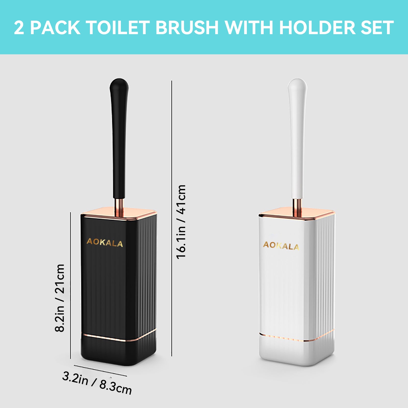 WC-Bürste mit Halter aus Silikon – Ergonomisch & Hygienisch