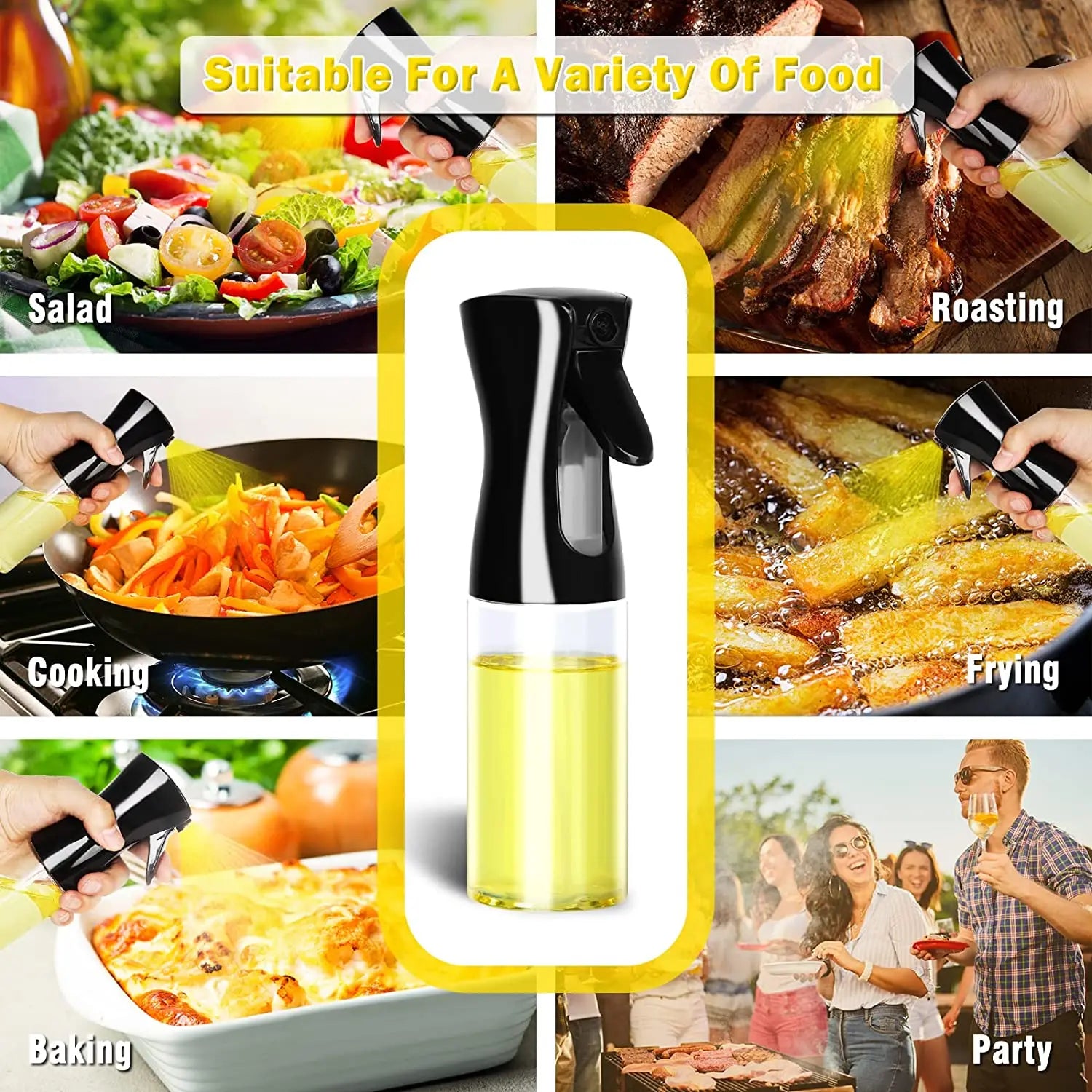 Öl-Sprühflasche für Küche & Grill – 200/300/500 ml