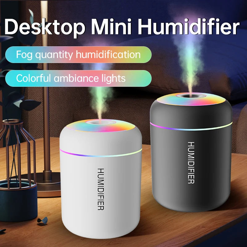 Mini-Luftbefeuchter mit USB & Aromadiffusor – 180 ml
