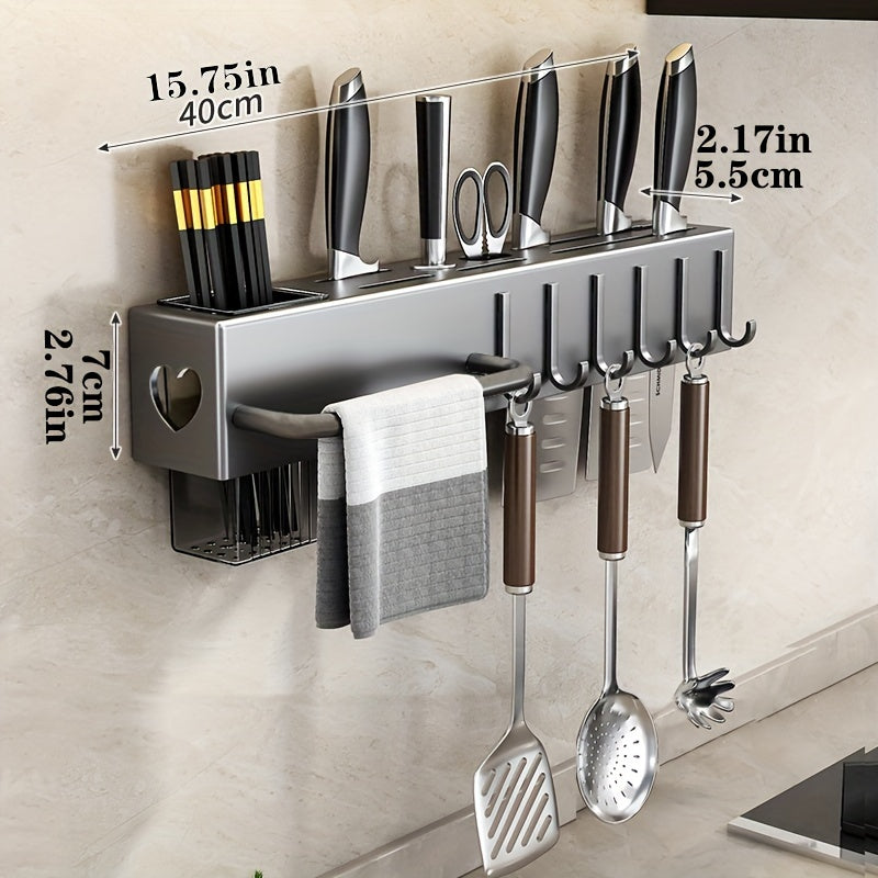 Küchenmesserhalter ohne Bohren – Wandhaken & Besteckorganizer